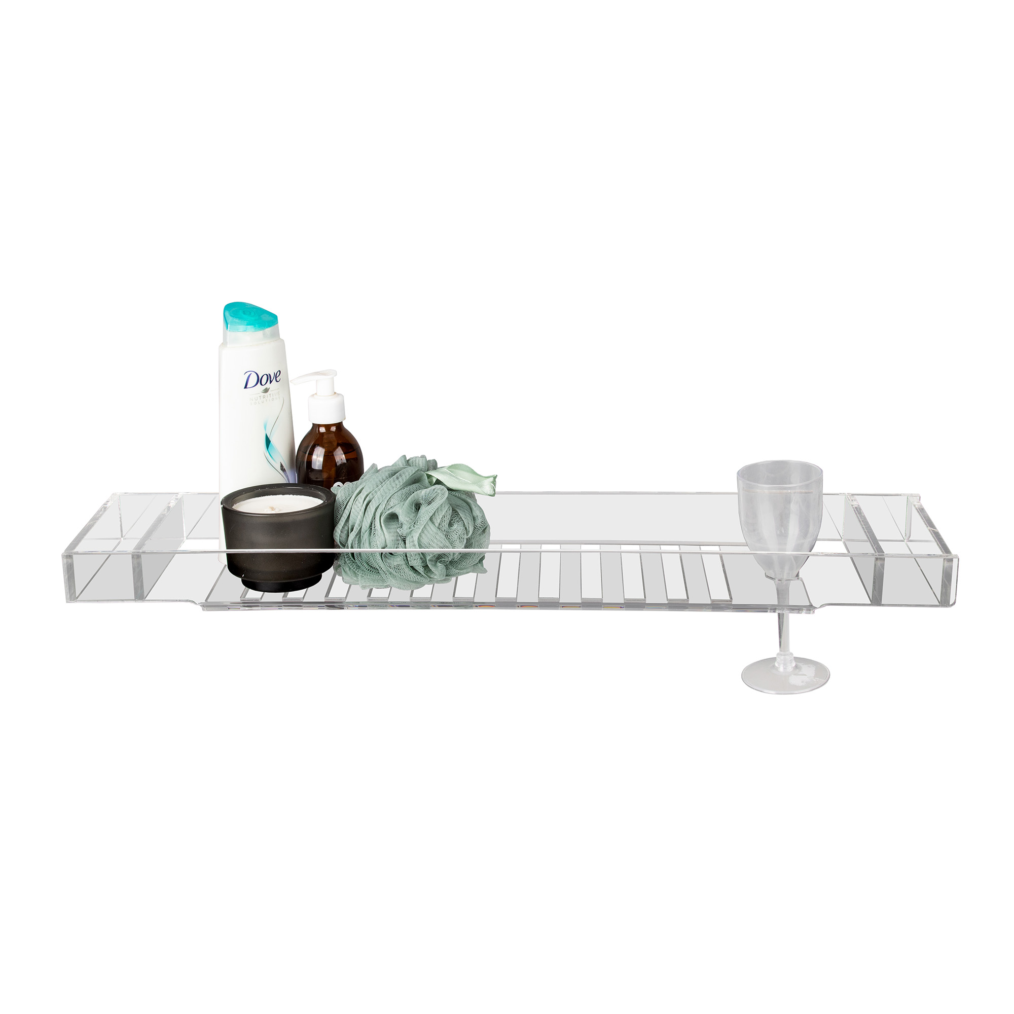 Clear Acrylic Bath Caddy Bath Tray Eziningi Plastics